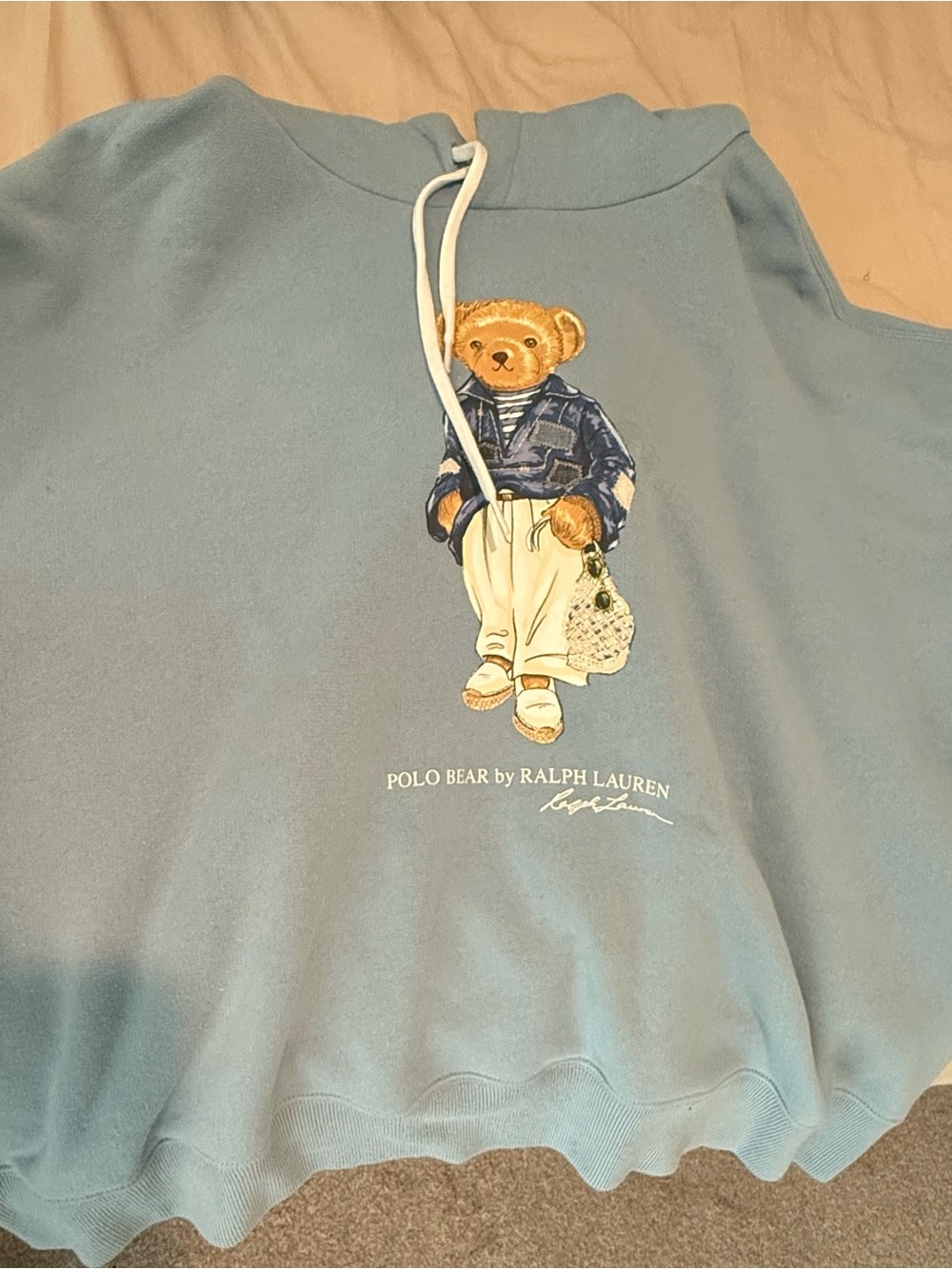 Ralph Lauren Light Blue Pullover Hoodie